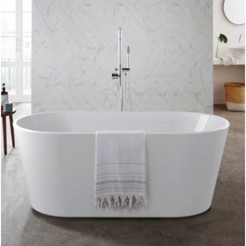 Ladyrinth Fluted 1700mm x 800mm Freestanding Bath & Waste