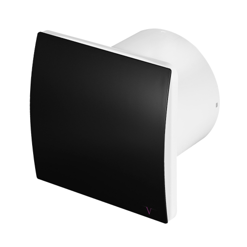 Airflow Turbo Black Extractor Fan With Timer & Cover