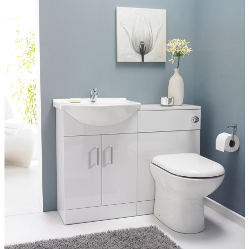 Ice 1050mm Complete Furniture Package (Lawton BTW Pan & Seat & Concealed Cistern)