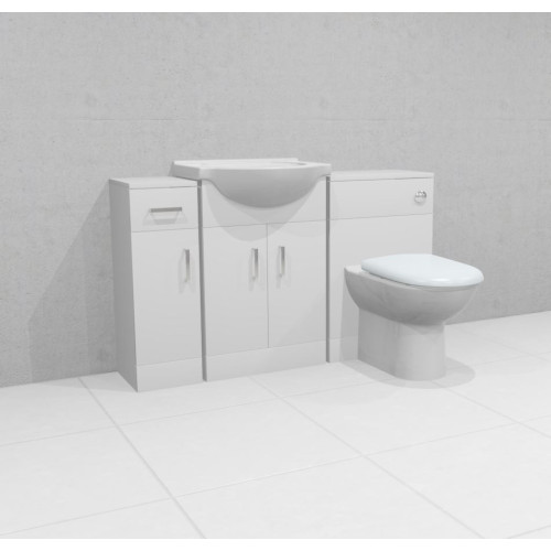 Mayford 1300mm Complete Furniture Package (Lawton BTW Pan & Seat & Concealed Cistern)