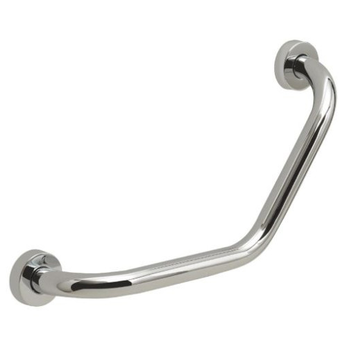 Angled Polished Stainless Steel Grab Bar