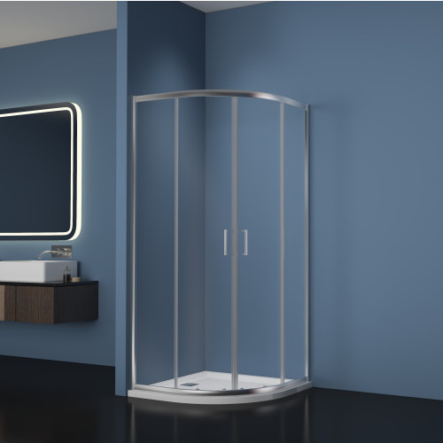 Ice 900mm Quadrant Shower Enclosure, Tray & Waste
