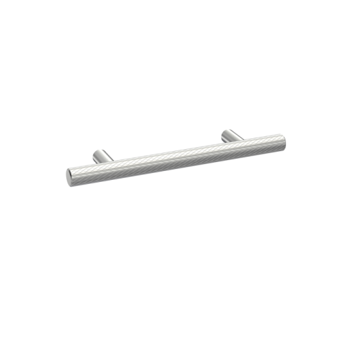 Nuie Chrome Knurled Bar Handle 160mm Centres