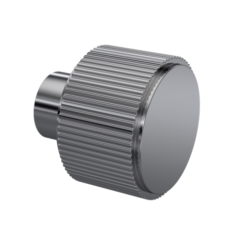 Nuie Fluted Gunmetal Round Furniture Handle Knob