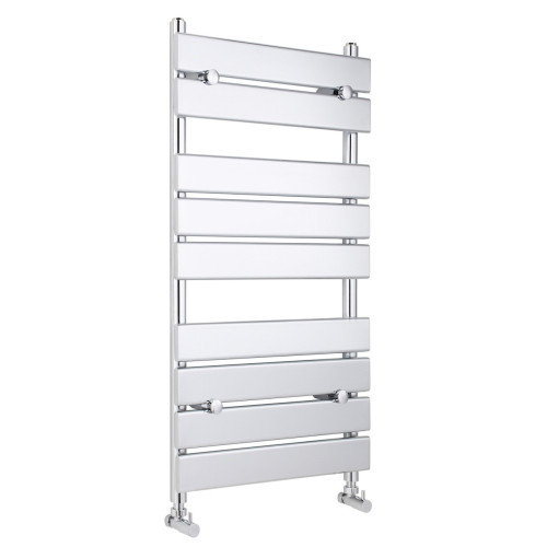 Milan 500mm x 950mm Chrome Designer Heated Towel Rail