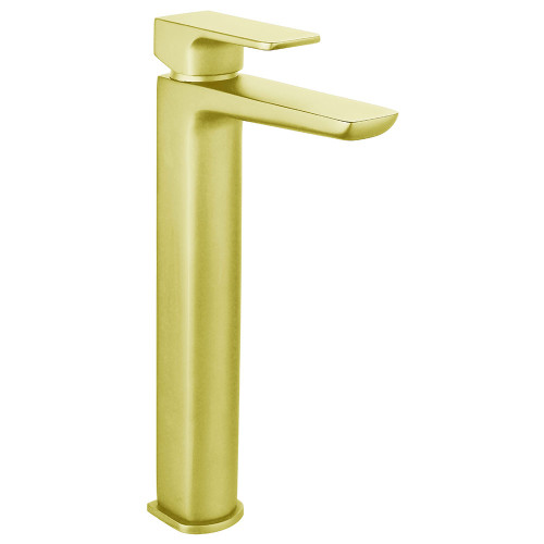 Hydro Brushed Brass High Rise Basin Mono Mixer