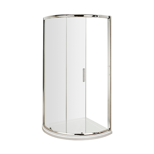 ICE Chrome Quadrant Shower Cubicle 900mm x 900mm Single Door 6mm Glass (1850mm)