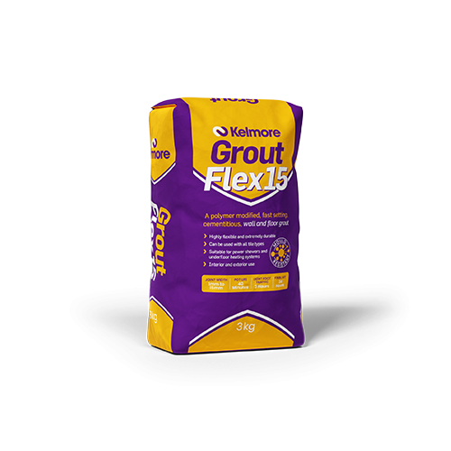 Kelmore Grout Flex15 Natural Grey 3KG