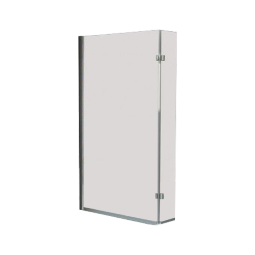 Matrix Chrome L-Shape Shower Bath Screen (Hinged)