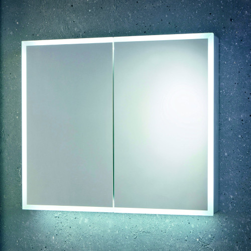 Mia LED Double Door Mirror Cabinet 600mm x 700mm