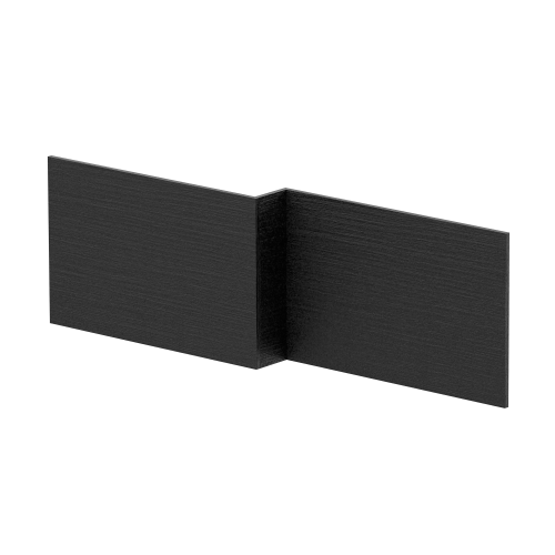 Charcoal Black 1700mm Square Shower Bath Front Panel