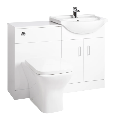 Mayford Square 1150mm Complete Furniture Package (Ava BTW Pan & Seat & Concealed Cistern)
