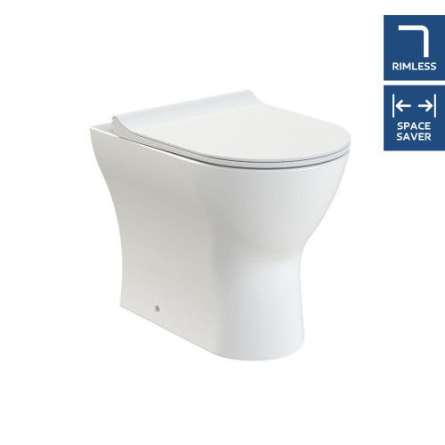 Nuie Freya Rimless Back To Wall Toilet & Soft Close Seat