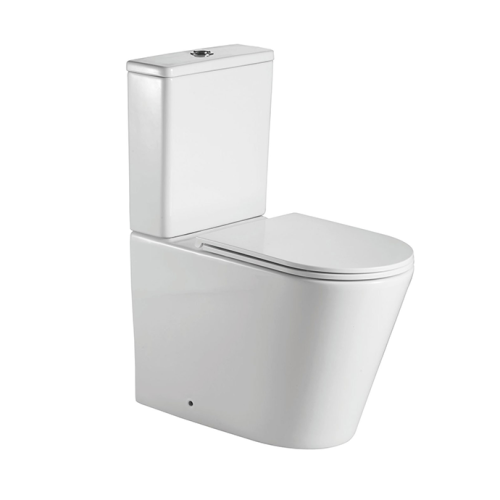 Metro Rimless Comfort Height Fully Back To Wall Toilet With Push Button Cistern & Seat