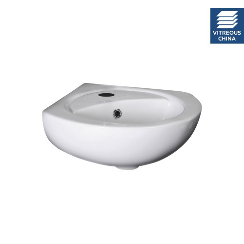 Corner Wall Mounted Basin 318mm - 1 Tap Hole