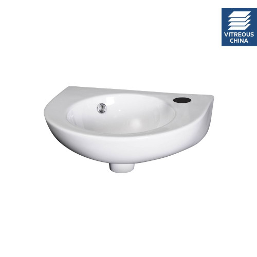 430mm Round Wall Hung Basin - 1 Tap Hole