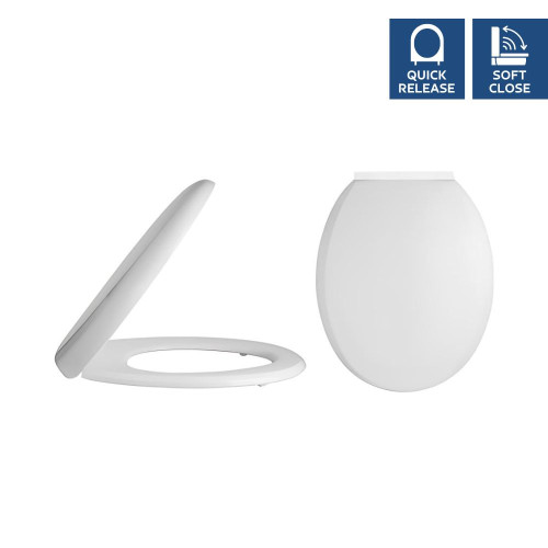 Standard Round Quick Release Soft Close Toilet Seat