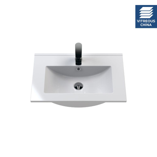 Edge 600mm Minimalist Ceramic Furniture Basin