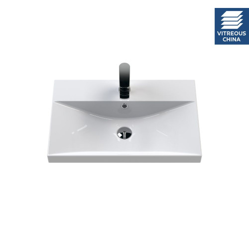 Nuie 600mm Thin-Edge Ceramic Furniture Basin