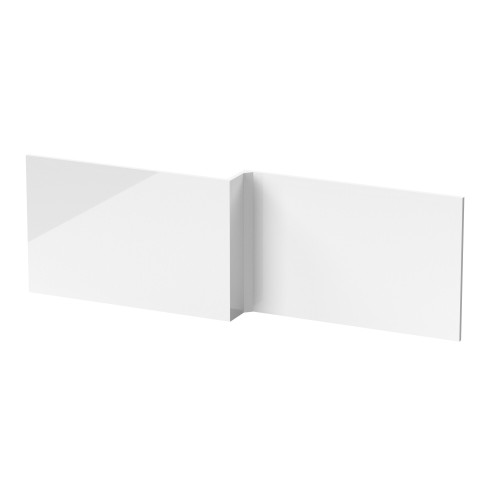White Gloss 1700mm Square Shower Bath Front Panel