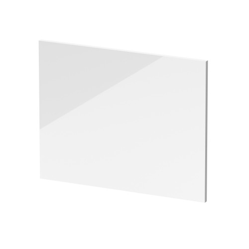 White Gloss 700mm Square Shower Bath End Panel