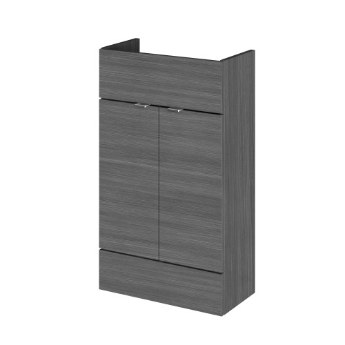 Hudson Reed Fusion Anthracite Woodgrain 500mm Basin Unit (255mm Deep)
