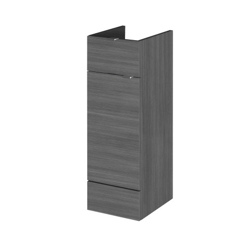 Hudson Reed Fusion Anthracite Woodgrain 300mm Drawer Line Base Unit (355mm Deep)