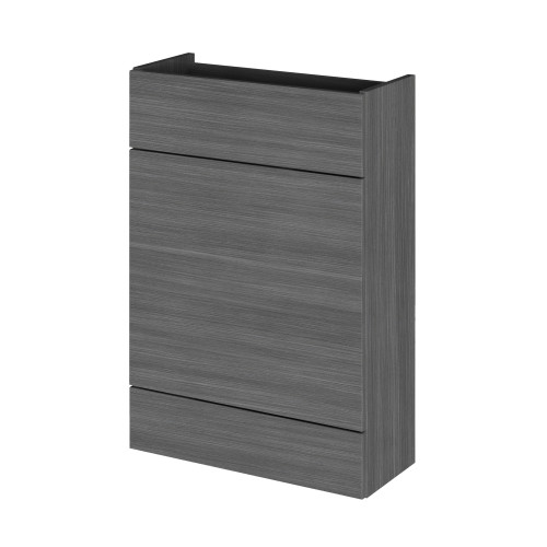 Hudson Reed Fusion Anthracite Woodgrain 600mm WC Unit (255mm Deep)