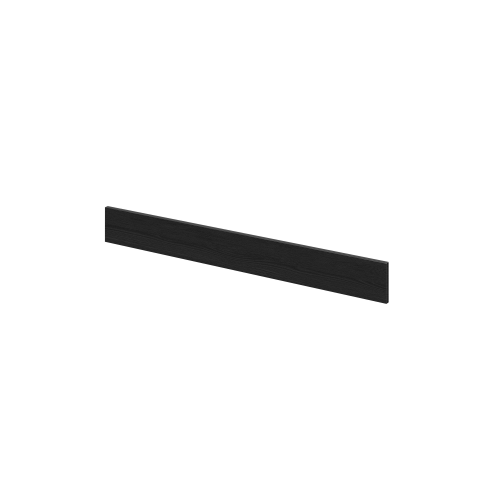 Hudson Reed Fusion Charcoal Black 1250mm Continuous Plinth