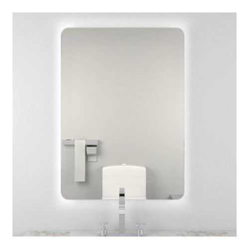 Garda LED Back Lit Mirror With Shaving Socket, Demister & Sensor Switch 500mm x 700mm