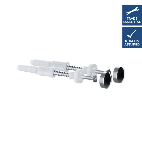 Viva Sanitary Straight Floor Toilet Pan Fixing Kit (Chrome Cap)