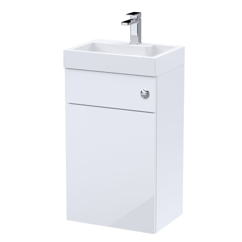 Athena 500mm Gloss White WC/Basin Unit Combi & Cisten (Exc. Pan & Seat)