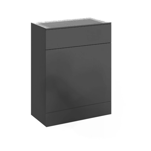 Floe 500mm x 300mm Gloss Grey WC Unit