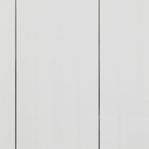 White Tiline Gloss Single Silver Strip Bathroom Shower Cladding 250mm x 2700mm x 8mm - (Pack of 4)