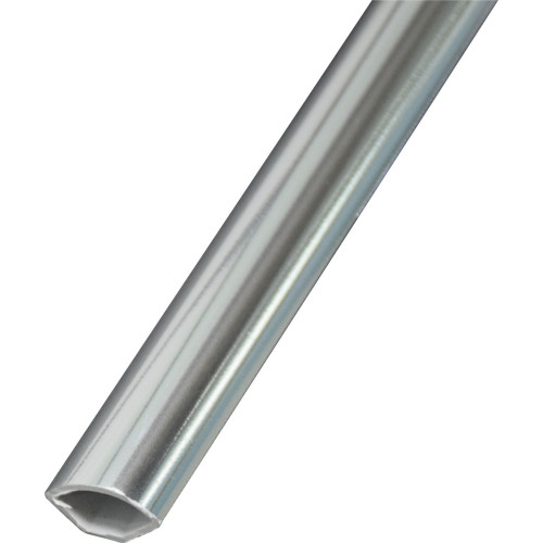 PVC Chrome Cladding Quad Trim - (8mm x 2700mm)