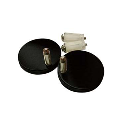 Toilet Seat Cover Caps (Black) 56mm x 8mm Height