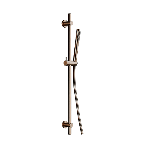 Round Brushed Bronze Slider Rail Kit