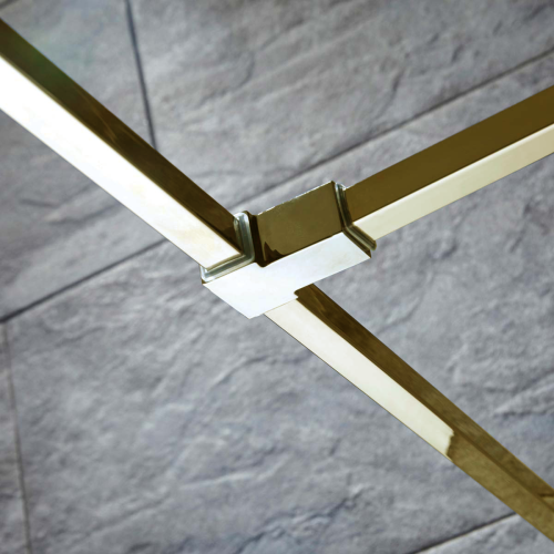 Brushed-Brass Support Arm Joining Piece