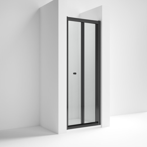 Kristal Matt Black 760mm Bi-Fold Door 6mm Glass (1900mm)