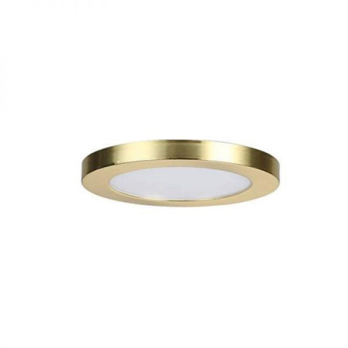 Tauri Satin Brass LED Flush Wall/Ceiling 12W Panel
