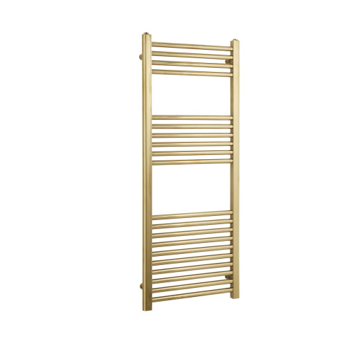 K Rail 1200mm x 500mm Brushed Brass Flat Towel Rail