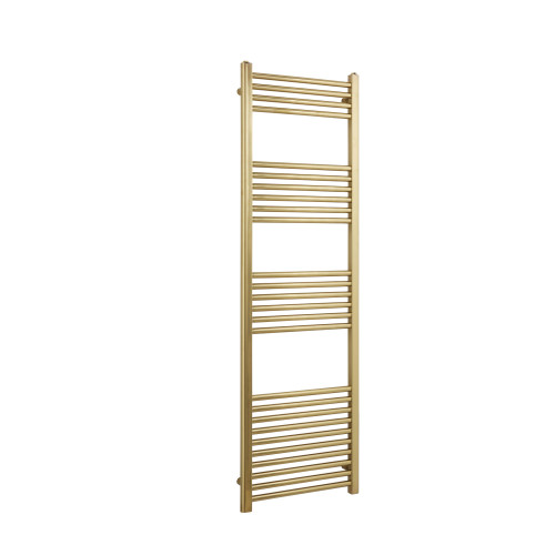 K Rail 1600mm x 500mm Brushed Brass Flat Towel Rail