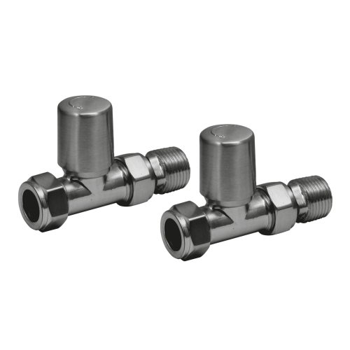 ProTek Gunmetal Straight Manual Radiator Valves (Pair)