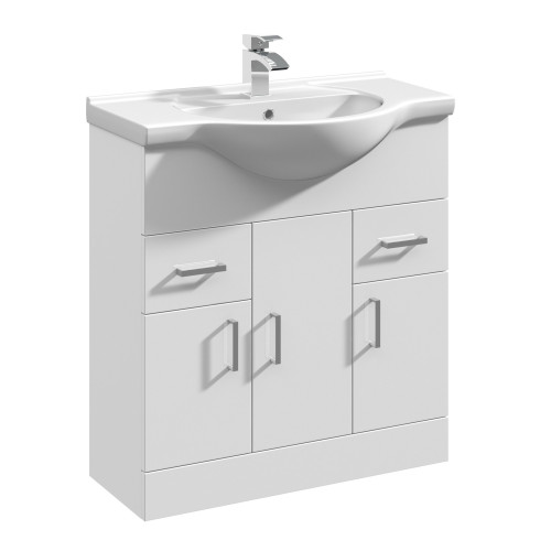 Mayford 750mm Floor Standing Cabinet & Basin - 1 Tap Hole