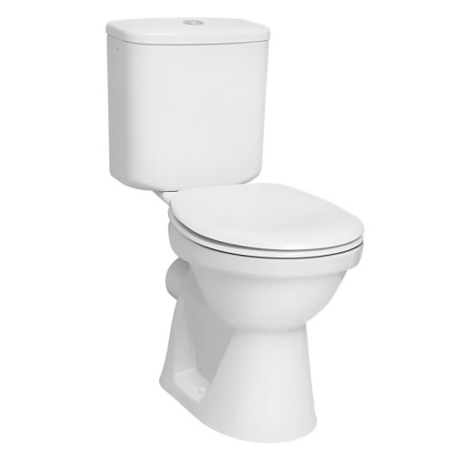 Milton Close Coupled Open Back Toilet & Soft Close Seat