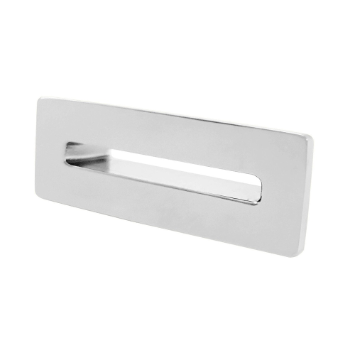 Square Basin Overflow Plate - Chrome