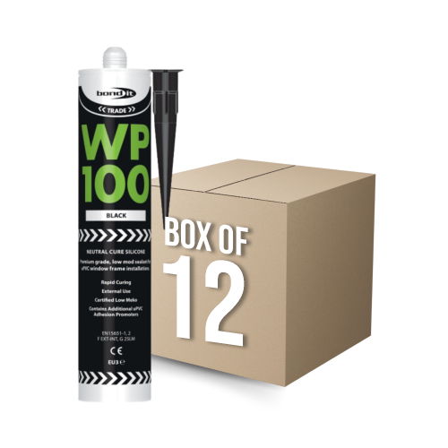 Bond-It WP100 Natural Cure Oxime Silicone Sealant - Black EU3-(Box Of 12)