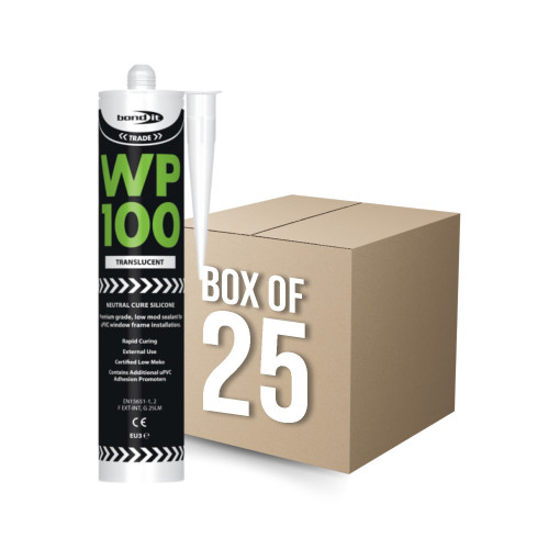 Bond-It WP100 Natural Cure Oxime Silicone Sealant - Translucent EU3-(Box Of 25)
