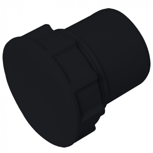 ABS Solvent Weld Socket Plug 40mm Black