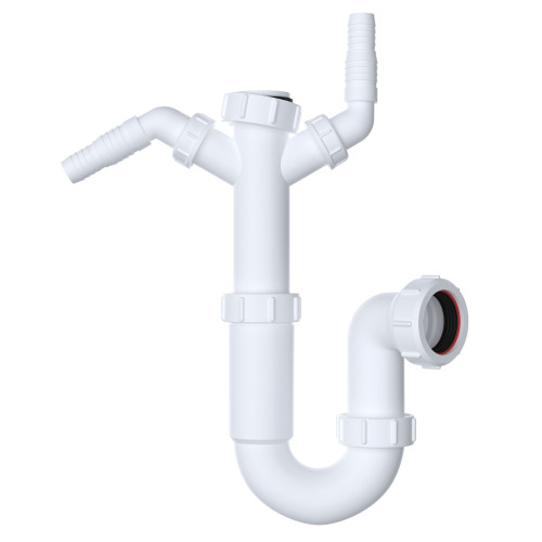 Viva Sanitary 40mm (1 1/2") EASI-FLO Sink Trap (Twin 135 Nozzle)